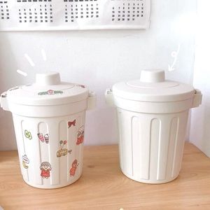 Trash can design pencil holder (without stickers)✨